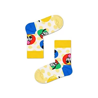 Skarpetki damskie - Happy Socks Kids Disney Sunny Crew Sock, kolorowe i zabawne, Skarpety dla dzieci, Żółty (4-6Y) - grafika 1