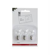 Żarówki LED - Komplet 3 żarówek dekoracyjnych E10 3W 55V biała ciepła - miniaturka - grafika 1