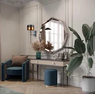 Lampy ścienne - Czarno-miedziany pałacowy kinkiet ścienny VADUZ GLAM w stylu glamour - miniaturka - grafika 1