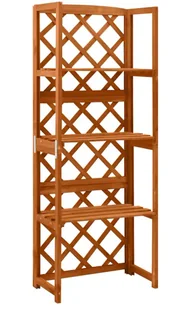 Brązowy regał z półkami na kwaity F8-T51 - Kwietniki Brązowy regał z półkami na kwaity F8-T51 - Kwietniki - miniaturka - grafika 1