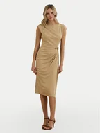 Sukienki - LAUREN RALPH LAUREN Sukienka codzienna 250964076001 Beżowy Slim Fit - miniaturka - grafika 1