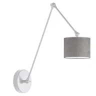 Lampy ścienne - Elegancka lampa ścienna z welurowym abażurem TESNUS VELUR - miniaturka - grafika 1