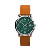 Zegarki męskie - Zegarek Timex Easy Reader Classic TW2W54600 Green/Brown - miniaturka - grafika 1