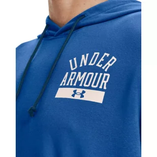 Koszulka męska Under Armour Rival Terry CB SS Hoodie - Koszulki sportowe męskie - miniaturka - grafika 4