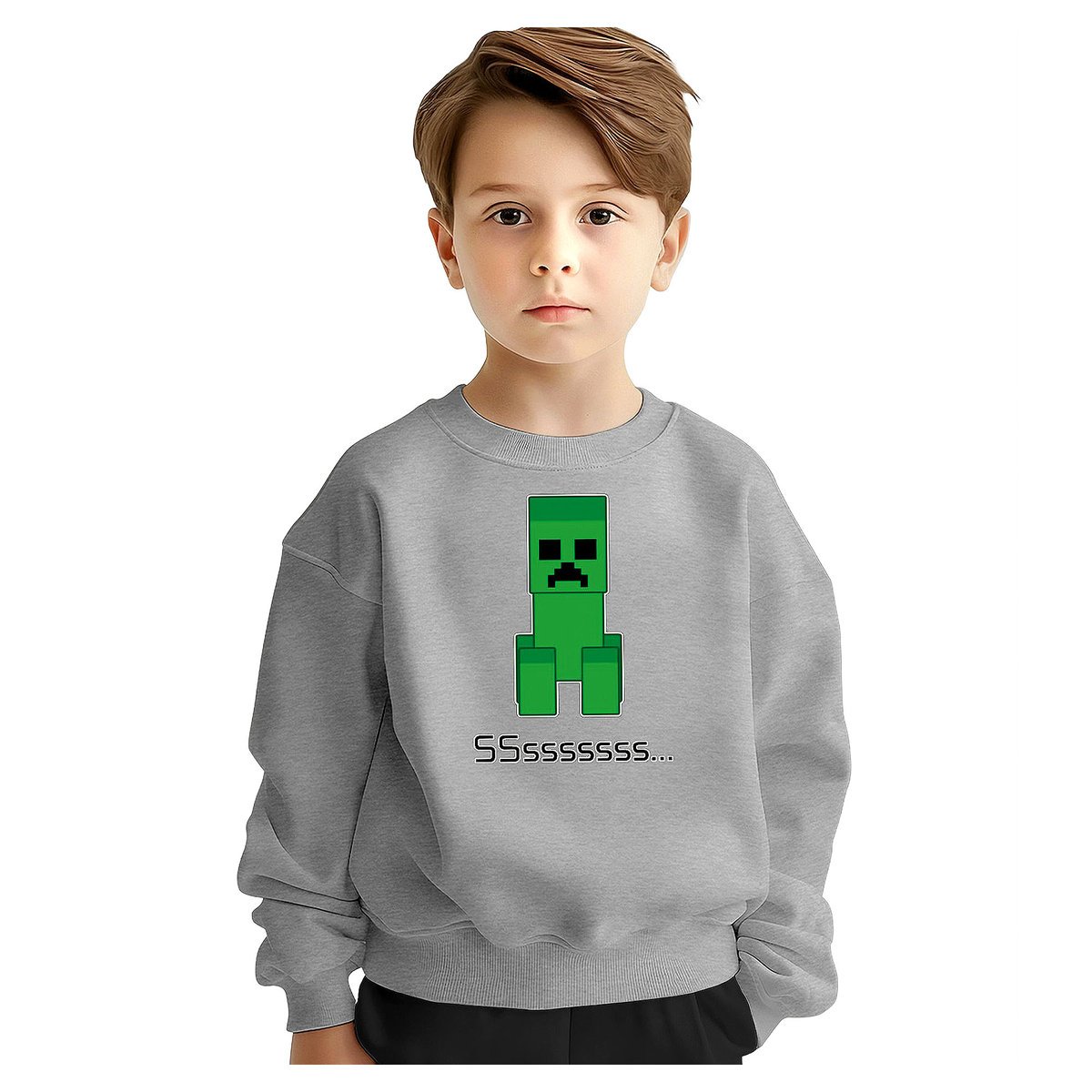 BLUZA DZIECIĘCA MŁODZIEŻOWA MINECRAFT 134-140 WZORY PREZENT JAKOŚĆ