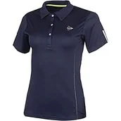 Koszulki i topy damskie - Dunlop Sports Sports Damska koszulka polo Club Line Ladies niebieski grantowy XL 71371-XL - miniaturka - grafika 1