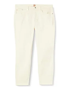 BOSS Damskie spodnie Jackie Slim Mr C Bc, Open White118, 32 - Spodnie damskie - miniaturka - grafika 1