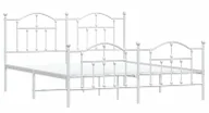 Łóżka - Białe metalowe łóżko loftowe 180x200 cm Saruss - miniaturka - grafika 1