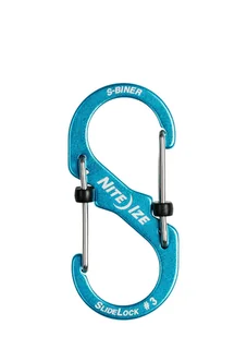 Karabinek sprzętowy Nite Ize S-Biner SlideLock Aluminum 3 - blue - Sprzęt wspinaczkowy - miniaturka - grafika 1