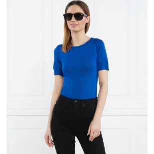 Calvin Klein T-shirt MODAL SILK CREW NECK TOP SS | Slim Fit - Koszulki i topy damskie - miniaturka - grafika 1
