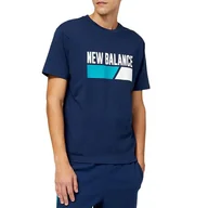 Koszulki sportowe męskie - Koszulka New Balance MT23901TMT - granatowa - miniaturka - grafika 1