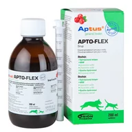 Pielęgnacja uszu i oczu zwierząt - Aptus Orion Pharma Apto-Flex - preparat w postaci smakowitego syropu o działaniu chondroprotekcyjnym dla psów i kotów, 200 ml - miniaturka - grafika 1