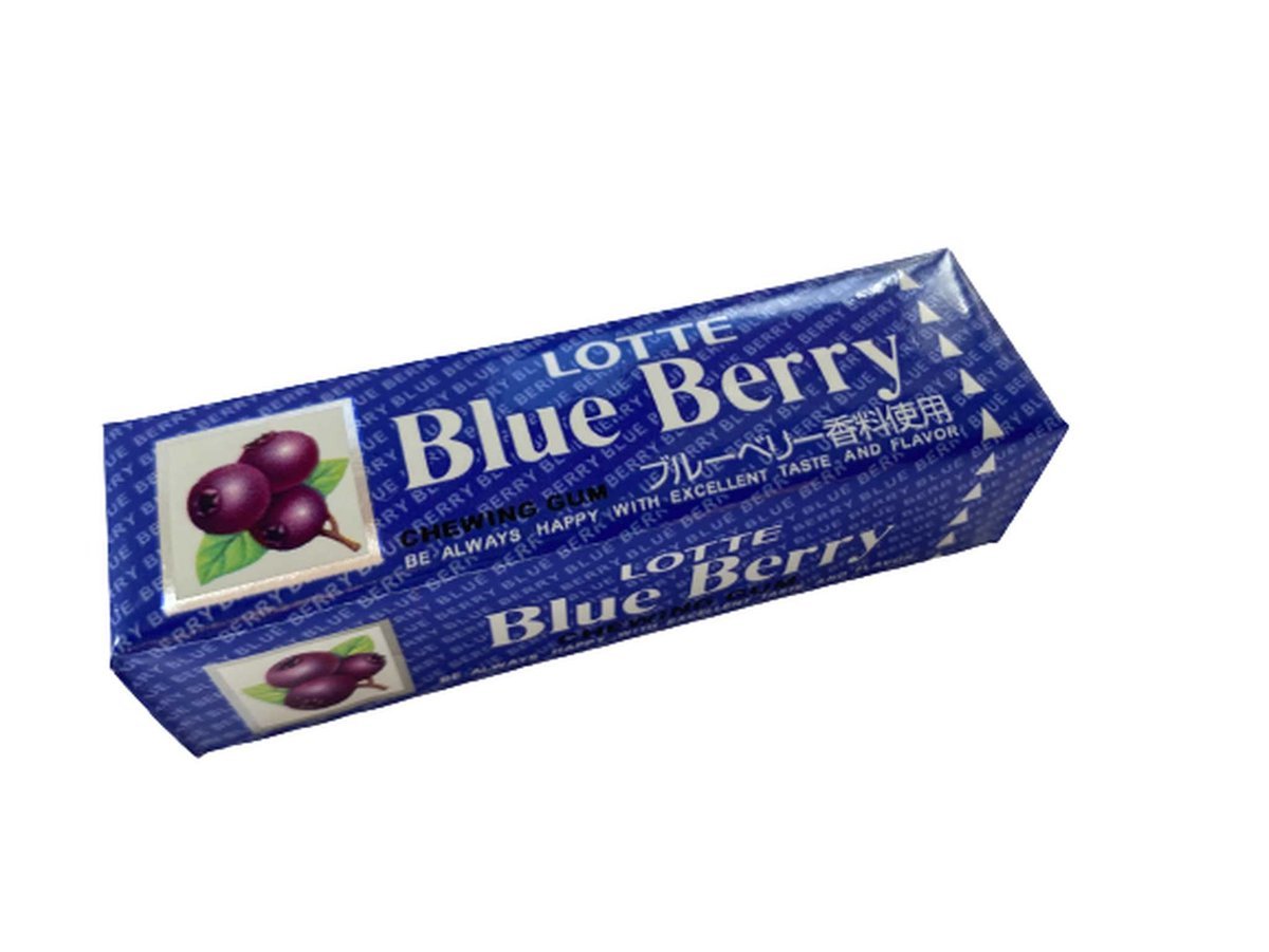 CHEWING GUM BLUEBERRY - JAGODOWA GUMA DO ŻUCIA, LOTTE 27g