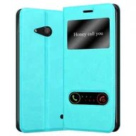 Etui i futerały do telefonów - Etui ochronne Cadorabo do Nokia Lumia 550 w kolorze turkusowym Etui na telefon komórkowy Book Case Cover Etui - miniaturka - grafika 1