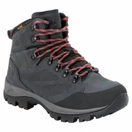 Buty trekkingowe damskie - Damskie buty trekkingowe REBELLION TEXAPORE MID W grey / red - miniaturka - grafika 1