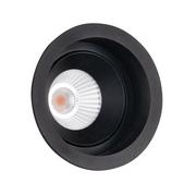 Oprawy, klosze i abażury - Maxlight łazienkowe oczko stropowe LED Hiden 10W 900lm 3000K czarne IP32 H0110 - miniaturka - grafika 1