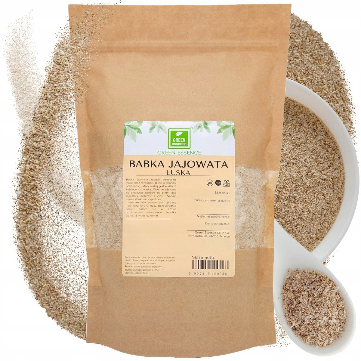 Babka Jajowata łuska błonnik KETO witaminy łupiny 250g