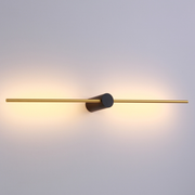 Lampy ścienne - Ścienna lampa Wand 646701135 Elkim LED 10W 3000K spider złota czarna - miniaturka - grafika 1