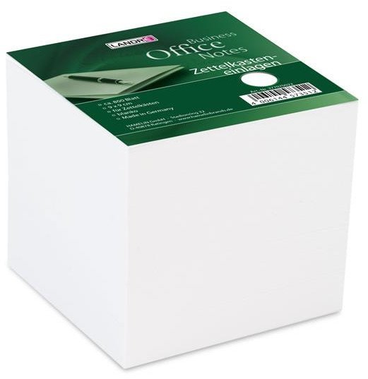 Herlitz LANDRE Zettelkasteneinlagen 9x9 cm ca. 800 Blatt weiß