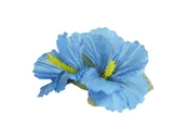 Dodatki do strojów karnawałowych - Hawajska przypinka kwiatek błękitny - 1 szt. - miniaturka - grafika 1