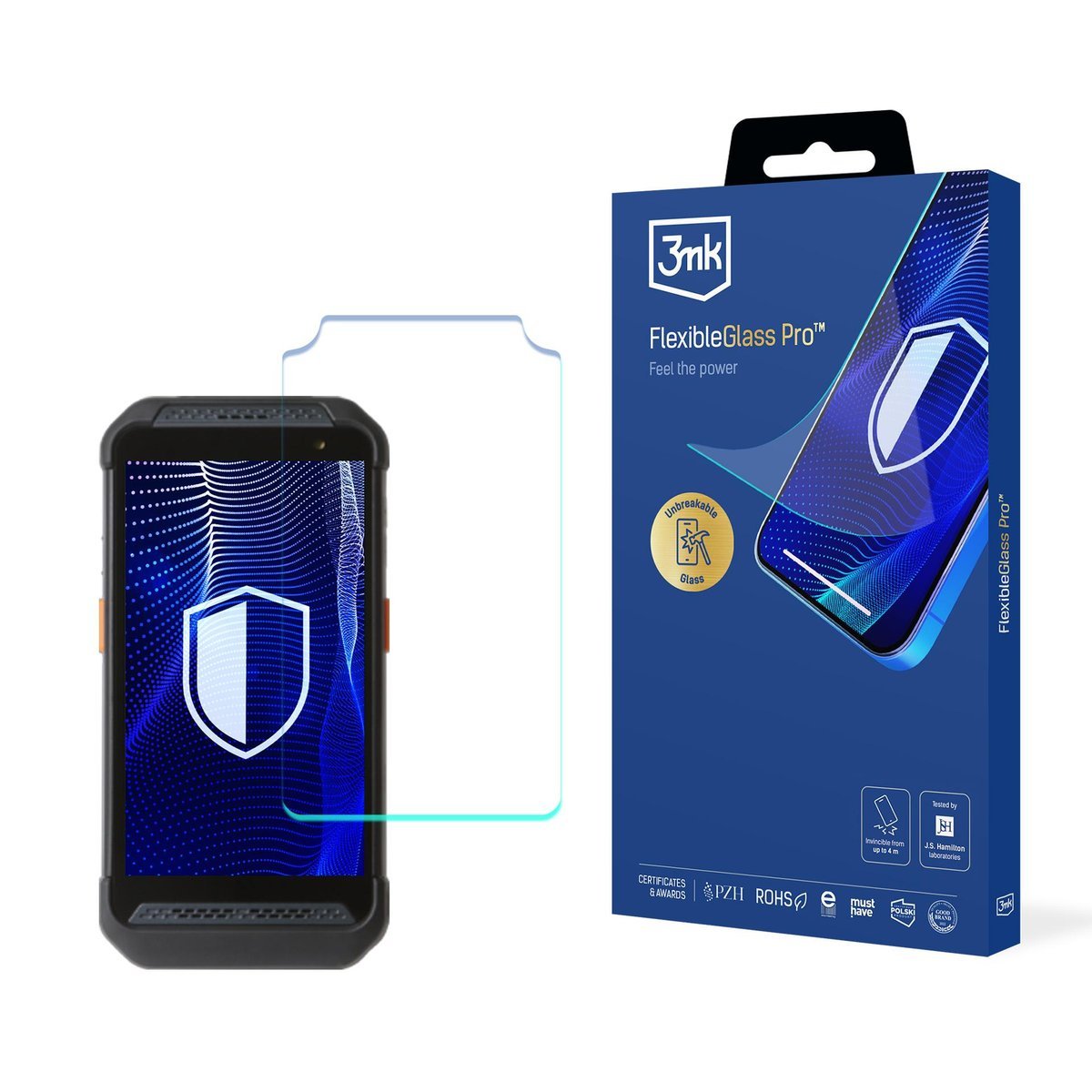 Szkło hybrydowe na ekran do Point Mobile PM352 - 3mk FlexibleGlass Pro