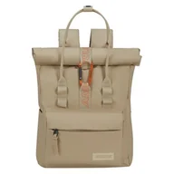 Plecaki - Plecak AMERICAN TOURISTER Urban Groove UG16 City Roll Top Beżowy - miniaturka - grafika 1