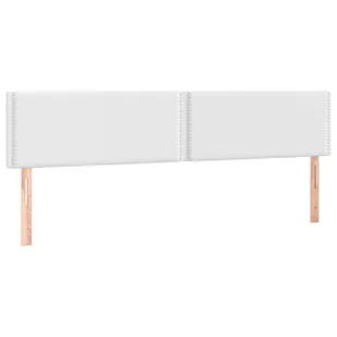 Lumarko Łóżko kontynentalne z materacem i LED, biała ekoskóra 180x200cm - Łóżka - miniaturka - grafika 8
