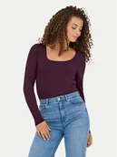 Bluzki damskie - ONLY Bluzka Lea 15302647 Fioletowy Slim Fit - miniaturka - grafika 1