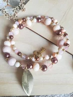 Bransoletki - Zestaw bransoletek Agatowy Raj - miniaturka - grafika 1