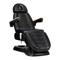 Fotele kosmetyczne - Fotel kosmetyczny elektryczny SILLON Lux 273b 3 silniki czarny - miniaturka - grafika 1