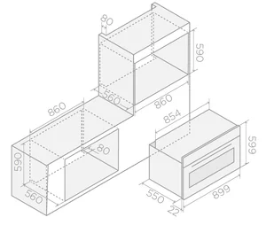 Piekarnik do zabudowy Elica VIRTUS MULTI 90 TFT BL PRF0191768 - Piekarniki do zabudowy - miniaturka - grafika 2