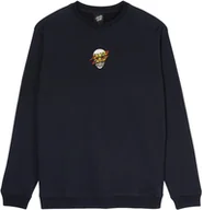 Bluzy męskie - bluza męska SANTA CRUZ DRESSEN SKULL DOT FRONT CREW Black - miniaturka - grafika 1