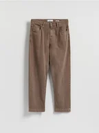 Spodnie męskie - Reserved - Jeansy loose z efektem sprania - brązowy - miniaturka - grafika 1