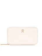 Portfele - Tommy Hilfiger Duży Portfel Damski Iconic Tommy Large Za AW0AW16009 Écru - miniaturka - grafika 1