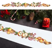 Pasmanteria - Haft krzyżykowy - Zestaw do haftu - Długi bieżnik świąteczny - miniaturka - grafika 1