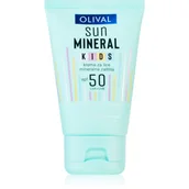 Kremy dla dzieci - Olival Sun Mineral Kids dziecięcy krem do opalania do twarzy i ciała SPF 50 50 ml - miniaturka - grafika 1