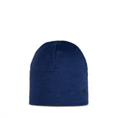 Czapki męskie - Czapka dwustronna z wełny dla dziecka Buff Merino Lightweight Beanie Youth solid cobalt/cinnamon - ONE SIZE - miniaturka - grafika 1