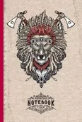 Notesy i bloczki - Notatnik ozdobny 143x210/64K kratka Wilk Indianin - Fresh - miniaturka - grafika 1