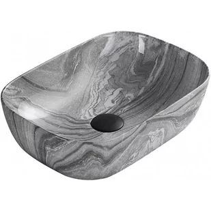 Mexen Rita umywalka nablatowa 45 x 32 cm szara kamień - 21084593 - Umywalki - miniaturka - grafika 1