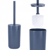 Akcesoria do wc - Szczotka do wc toalety toaletowa stojak granatowy - miniaturka - grafika 1