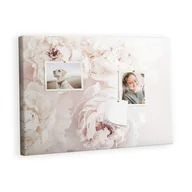 Tablice i flipcharty - Kolorowy Organizer - Tablica Korkowa z Pinezkami - Kwiaty piwonii 60x40 cm - miniaturka - grafika 1