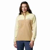 Bluzy damskie - Damska bluza polarowa Columbia Benton Springs 1/2 Snap Pullover Fleece II canoe/lemon wash - L - miniaturka - grafika 1
