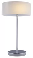 Lampy stojące - MLAMP Biurkowa LAMPKA stojąca ELMDRS8006/1D 8C MLAMP nocna LAMPA loftowa metalowa chrom biała ELMDRS8006/1D 8C - miniaturka - grafika 1