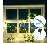 Lampy ogrodowe - Aigostar - LED Łańcuch solarny 60xLED/4m IP65 ciepła biel oliwkowy - miniaturka - grafika 1