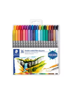 Staedtler, Flamastry dwustronne Design Journey, 3 mm i 0.5-0.8 mm, 36 kolorów - Kredki, ołówki, pastele i pisaki Staedtler, Flamastry dwustronne Design Journey, 3 mm i 0.5-0.8 mm, 36 kolorów - Kredki, ołówki, pastele i pisaki - miniaturka - grafika 1