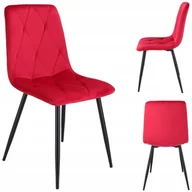 Krzesła - Krzesło do salonu, jadalni, Piado, 44x52x89 cm, amarantowe - miniaturka - grafika 1