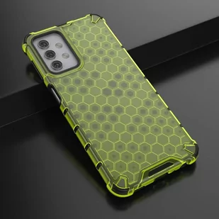 Honeycomb etui pancerny pokrowiec z żelową ramką Samsung Galaxy A32 5G zielony - Etui i futerały do telefonów - miniaturka - grafika 4