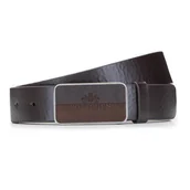 Paski - Męski pasek ze skóry z pełną klamrą - miniaturka - grafika 1