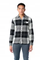 Koszule męskie - WRANGLER LS 1PKT FLAP SHIRT BLACK W5A4SN100 S - miniaturka - grafika 1
