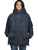 Kurtki damskie - Geographical Norway Płaszcz pikowany "Badaboum" w kolorze granatowym - miniaturka - grafika 1